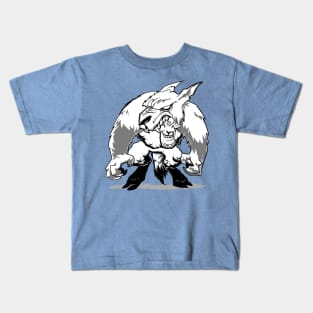 Sheep In Wolf's Clothing (black + white) Kids T-Shirt